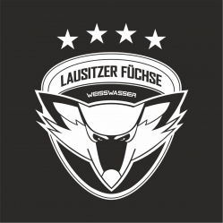 Lausitzer Füchse - Plott-Aufkleber - Logo - weiß - 300x345mm