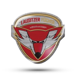 Lausitzer Füchse - Aufkleber - Logo 3D - 6cm